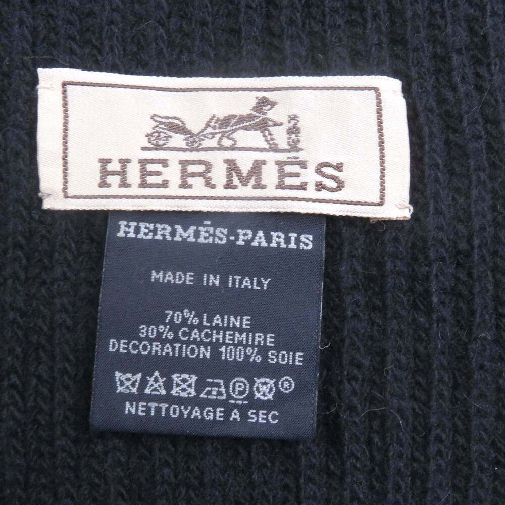 HERMES Blue Scarf - Picture 7 of 8